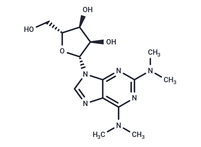 2-(N,N-Dimethylamino)-N6,N6-dimethyladenosine Chemical Structure
