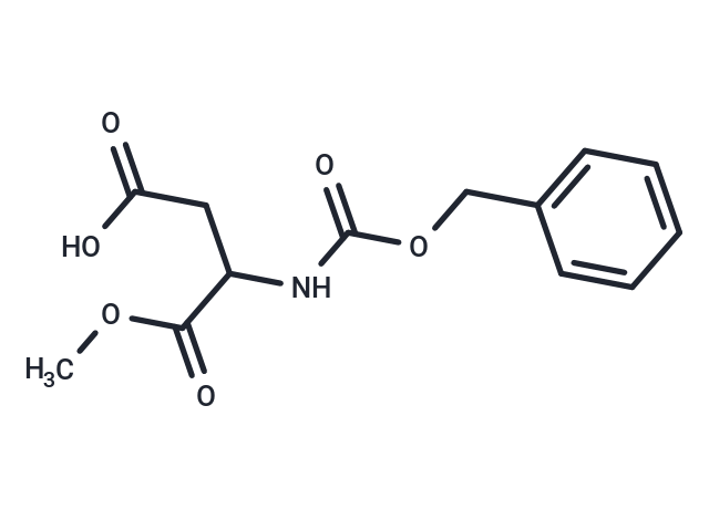 (S)-3-(((Benzyloxy)carbonyl)amino)-4-methoxy-4-oxobutanoic acid Chemical Structure