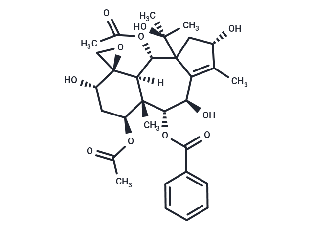 TargetMol Chemical Structure 9-Deacetyl-9-benzoyl-10-debenzoyl-4beta,20-epoxytaxchinin A