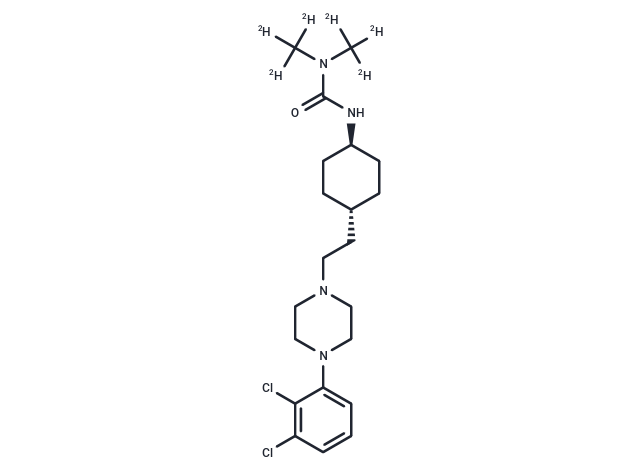 Cariprazine D6 Chemical Structure