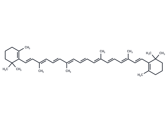 β-Carotene Chemical Structure
