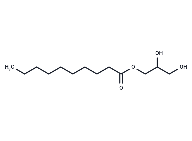 Glyceryl monocaprate Chemical Structure