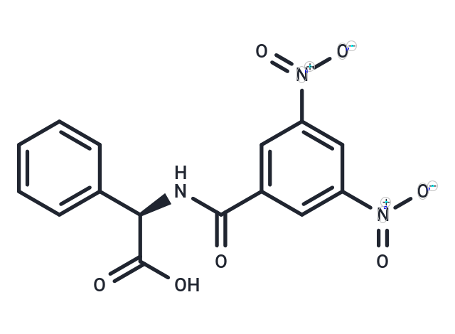 (R)-2-(3,5-Dinitrobenzamido)-2-phenylacetic acid Chemical Structure