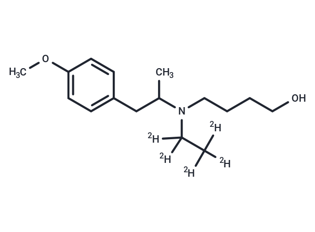 TargetMol Chemical Structure Mebeverine alcohol D5