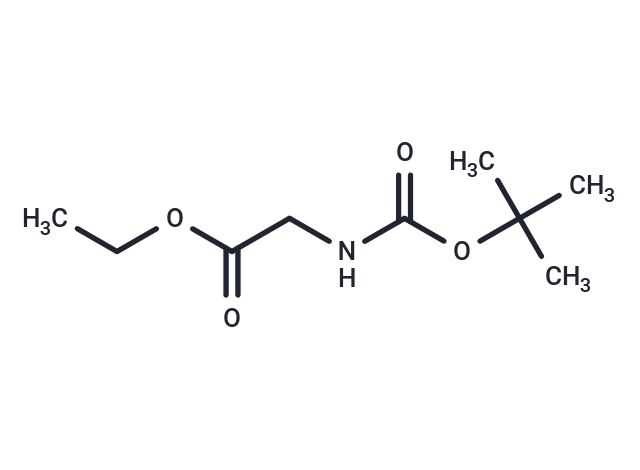 ethyl 2-((tert-Butoxycarbonyl)amino)acetate Chemical Structure