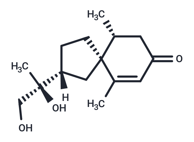 TargetMol Chemical Structure 11S,12-Dihydroxyspirovetiv-1(10)-en-2-one