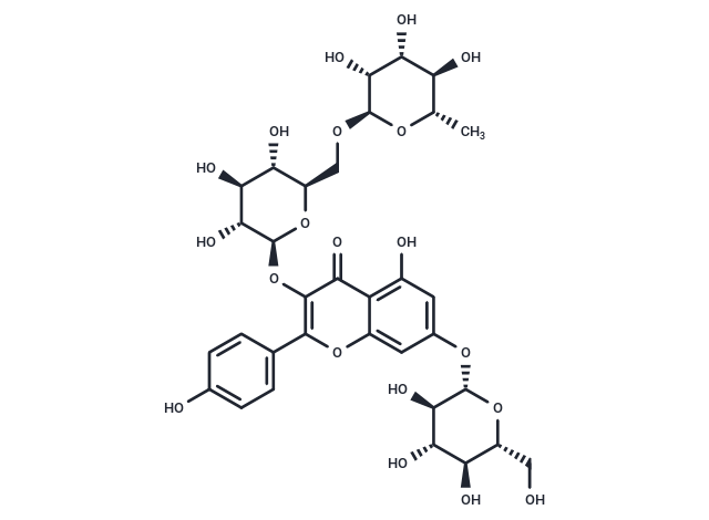 TargetMol Chemical Structure Kaempferol 3-O-rutinoside 7-O-glucoside