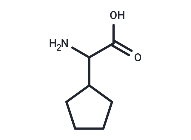 2-Amino-2-cyclopentylacetic acid Chemical Structure