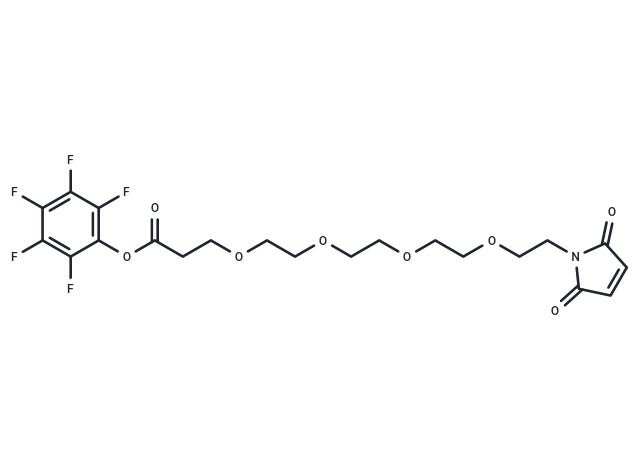 Mal-PEG4-PFP ester Chemical Structure