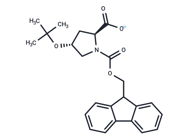 (2S,4R)-1-(((9H-Fluoren-9-yl)methoxy)carbonyl)-4-(tert-butoxy)pyrrolidine-2-carboxylic acid Chemical Structure
