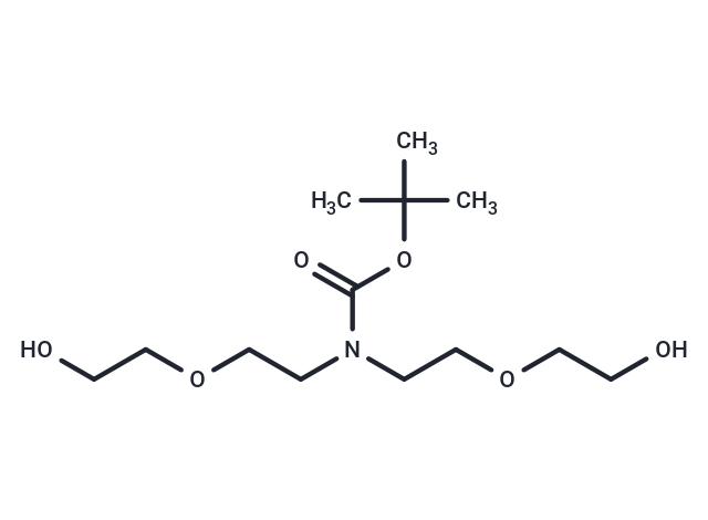 TargetMol Chemical Structure N-Boc-N-bis(PEG2-OH)