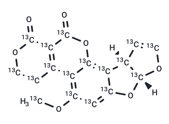 TargetMol Chemical Structure Aflatoxin G1-13C17