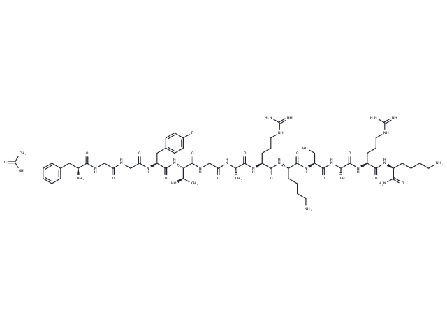 [(pF)Phe4]Nociceptin(1-13)NH2 acetate Chemical Structure