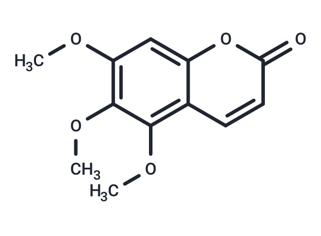 5,6,7-Trimethoxycoumarin Chemical Structure