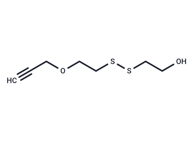 TargetMol Chemical Structure Propargyl-PEG1-SS-alcohol