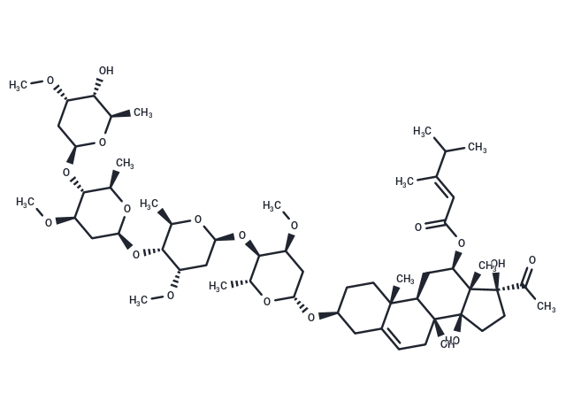 Otophylloside B 4'''-O-beta-D-cymaropyranoside Chemical Structure