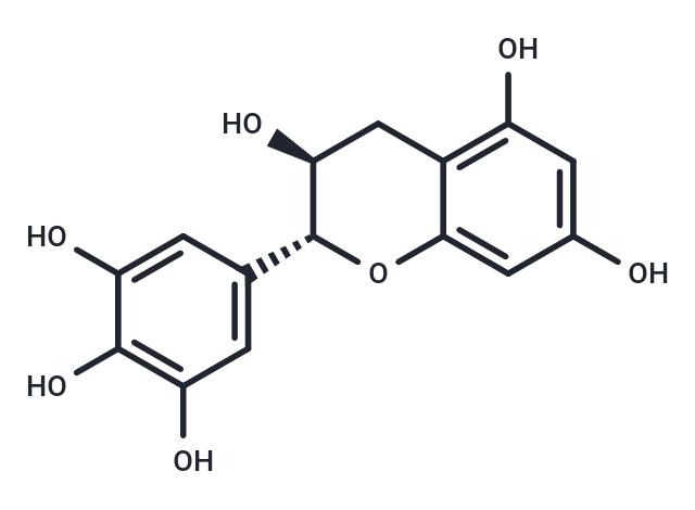 (+)-Gallocatechin Chemical Structure