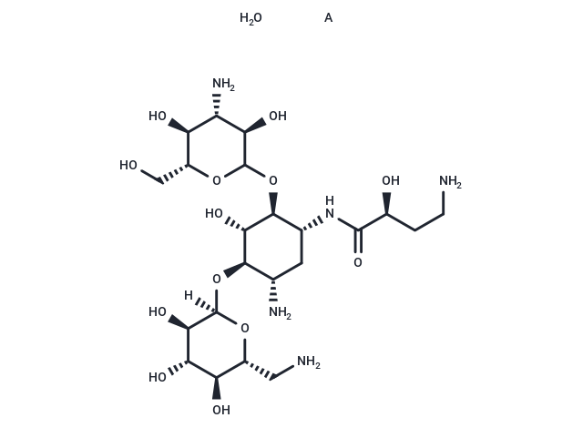 Amikacin hydrate Chemical Structure