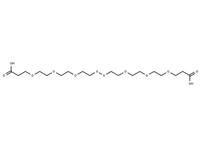 TargetMol Chemical Structure Acid-PEG3-SS-PEG3-acid
