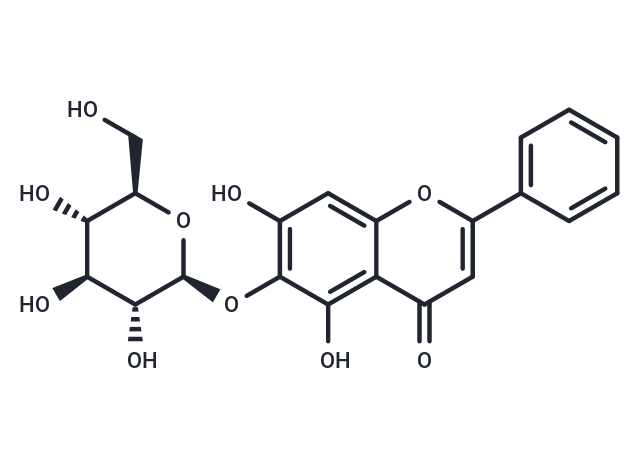TargetMol Chemical Structure Baicalein 6-O-glucoside