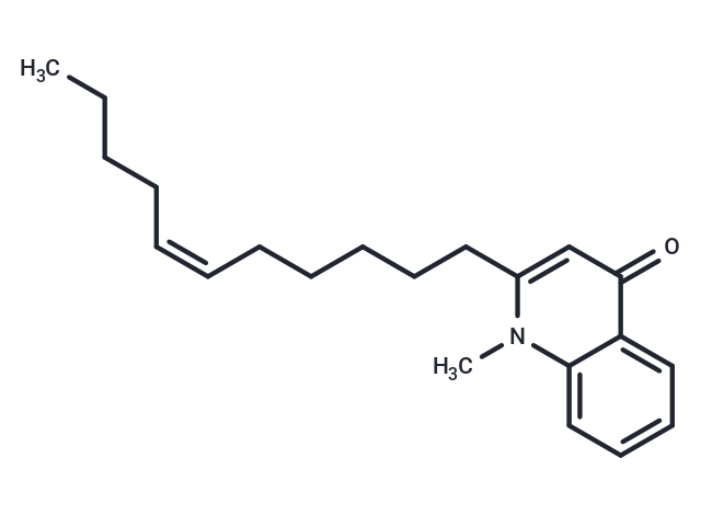 TargetMol Chemical Structure 1-Methyl-2-[(Z)-6-undecenyl]-4(1H)-quinolone