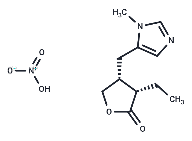 Pilocarpine nitrate Chemical Structure