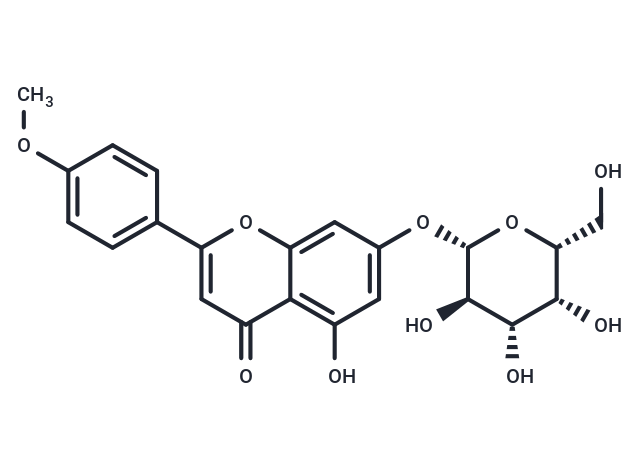 Acacetin-7-O-beta-D-galactopyranoside Chemical Structure
