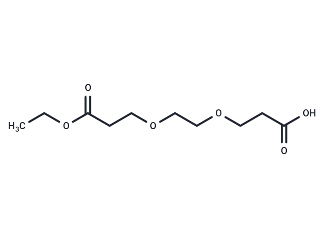 Acid-PEG2-ethyl propionate Chemical Structure