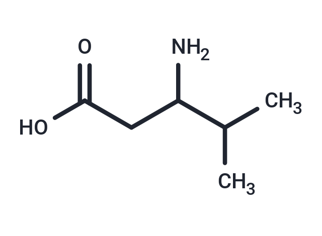 3-Amino-4-methylpentanoic acid Chemical Structure