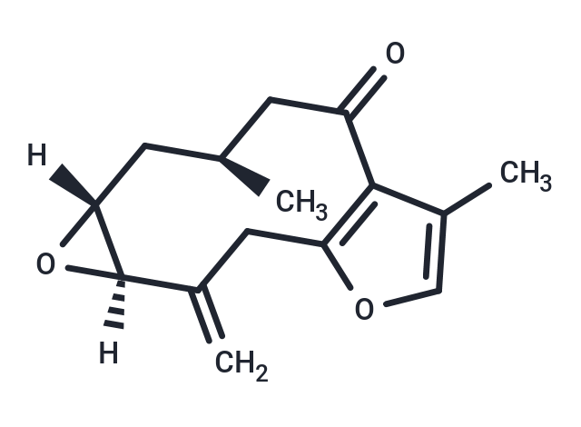TargetMol Chemical Structure 1,2-Epoxy-10(14)-furanogermacren-6-one