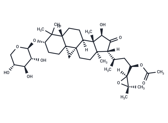 23-Acetylshengmanol 3-O-β-D-xylopyranoside Chemical Structure