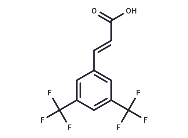3-(3,5-Bis(trifluoromethyl)phenyl)acrylic acid Chemical Structure