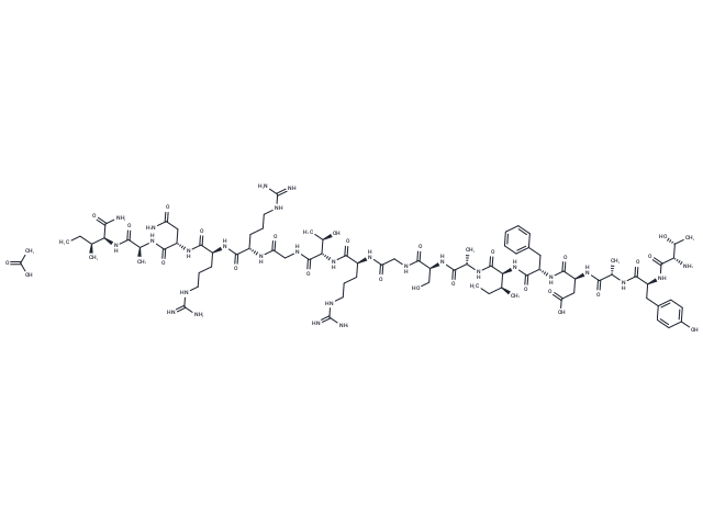 PKA inhibitor fragment (6-22) amide Acetate Chemical Structure