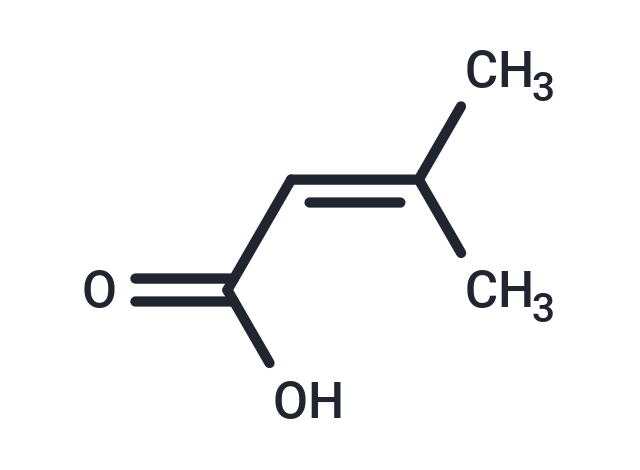 3-Methylbut-2-enoic acid Chemical Structure