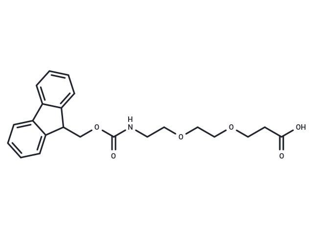 Fmoc-NH-PEG2-CH2CH2COOH Chemical Structure
