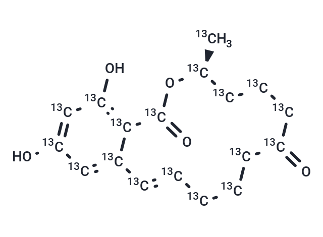 TargetMol Chemical Structure Zearalenone-13C18