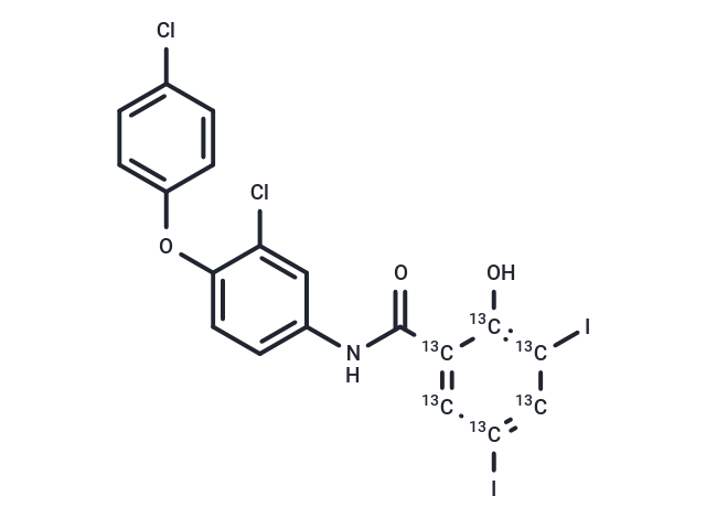 TargetMol Chemical Structure Rafoxanide 13C6