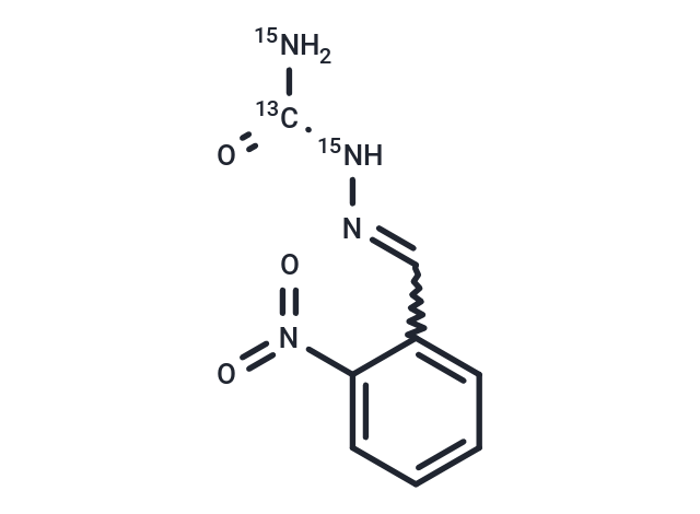 TargetMol Chemical Structure 2-Nitrobenzaldehyde semicarbazone 13C,15N2