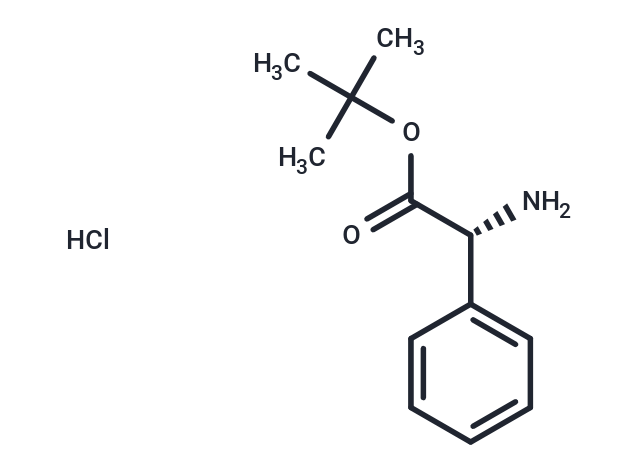 (R)-tert-Butyl 2-amino-2-phenylacetate hydrochloride Chemical Structure