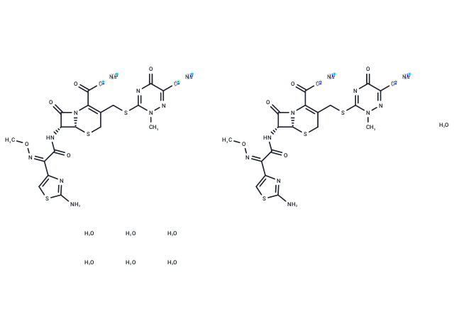 Ceftriaxone sodium hydrate Chemical Structure