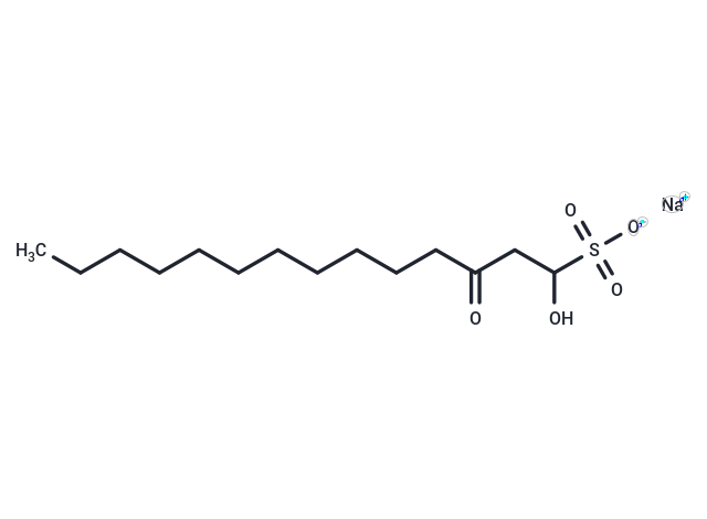 sodium lauroyl-α-hydroxyethyl sulfonate Chemical Structure