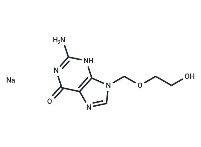 Acyclovir sodium Chemical Structure