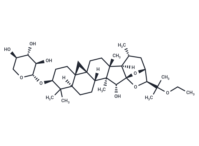 TargetMol Chemical Structure 25-O-ethylcimigenol-3-O-beta-D-xylopyranoside