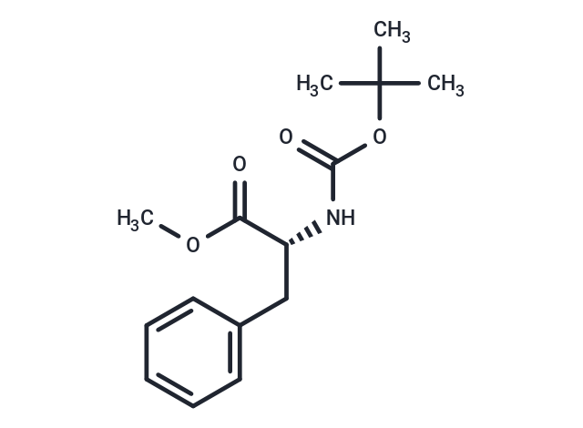 (R)-Methyl 2-((tert-butoxycarbonyl)amino)-3-phenylpropanoate Chemical Structure
