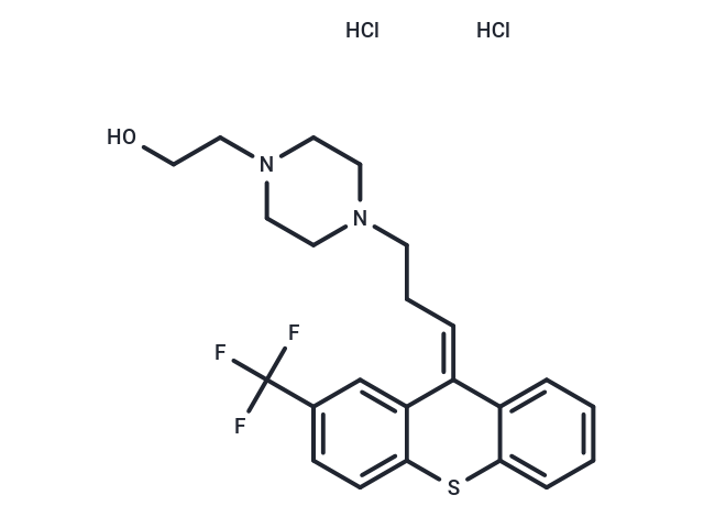 cis-(Z)-Flupentixol dihydrochloride Chemical Structure