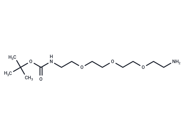 NH2-PEG3-C2-NH-Boc Chemical Structure