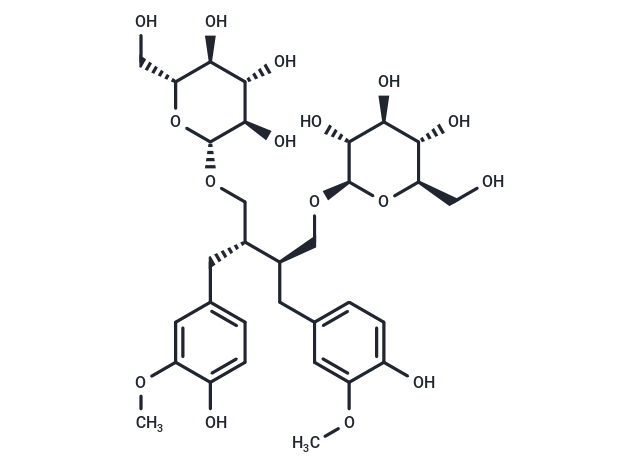 Secoisolariciresinol diglucoside Chemical Structure