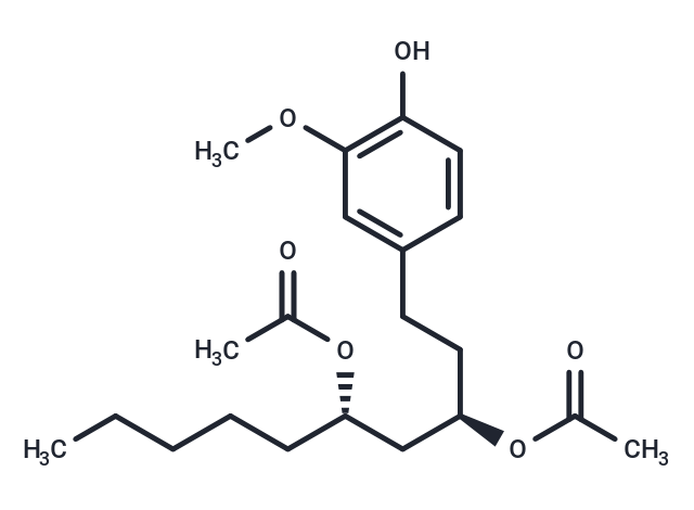 TargetMol Chemical Structure Diacetoxy-6-gingerdiol