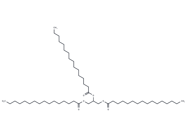Propane-1,2,3-triyl tripalmitate Chemical Structure