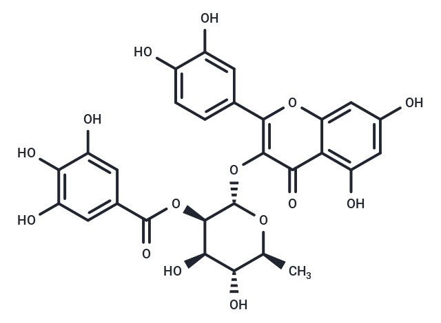 TargetMol Chemical Structure 2''-O-Galloylquercitrin